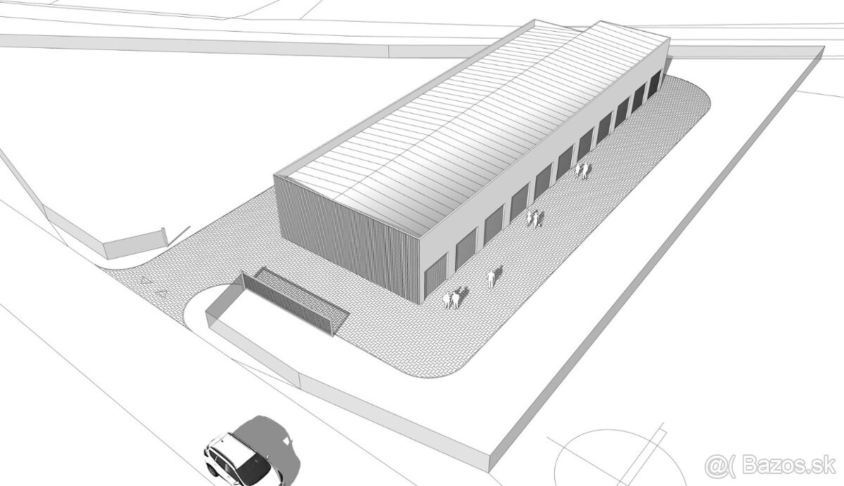 GARAZE SKLADY DIELNA SELF STORAGE NOVY PROJEKT V PRIEVIDZI