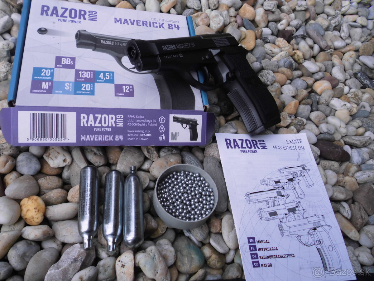 RazorGun Maverick 84 4,5mm vzduchovka na 12 g CO2+strelivo n
