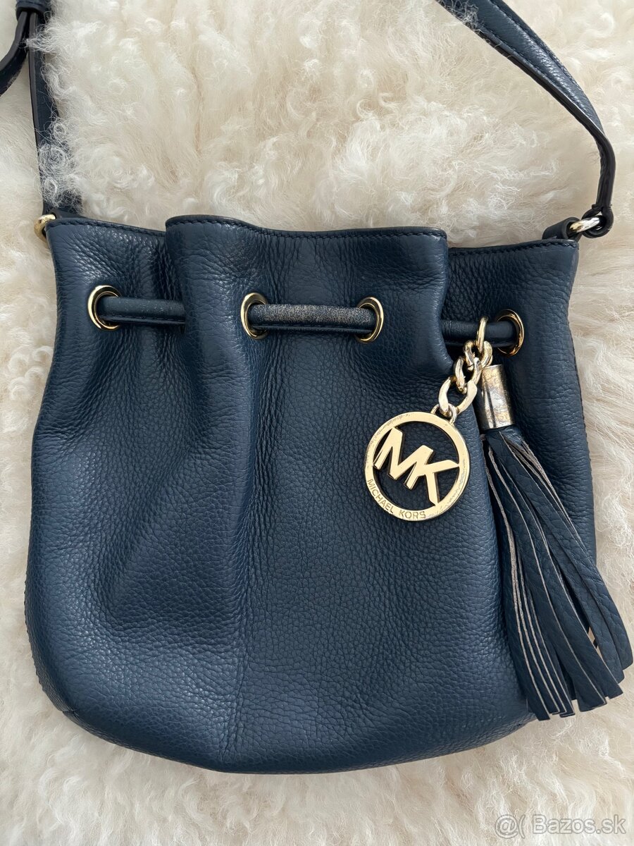 Crossbody kožená kabelka zn. MK