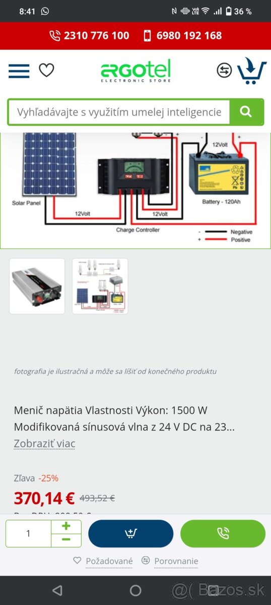 Menič napätia s čistou sínusovou vlnou 1500w