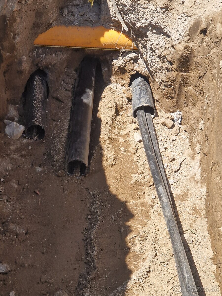 Zemné a výkopové práce,mikrotunelovanie popod cesty 5