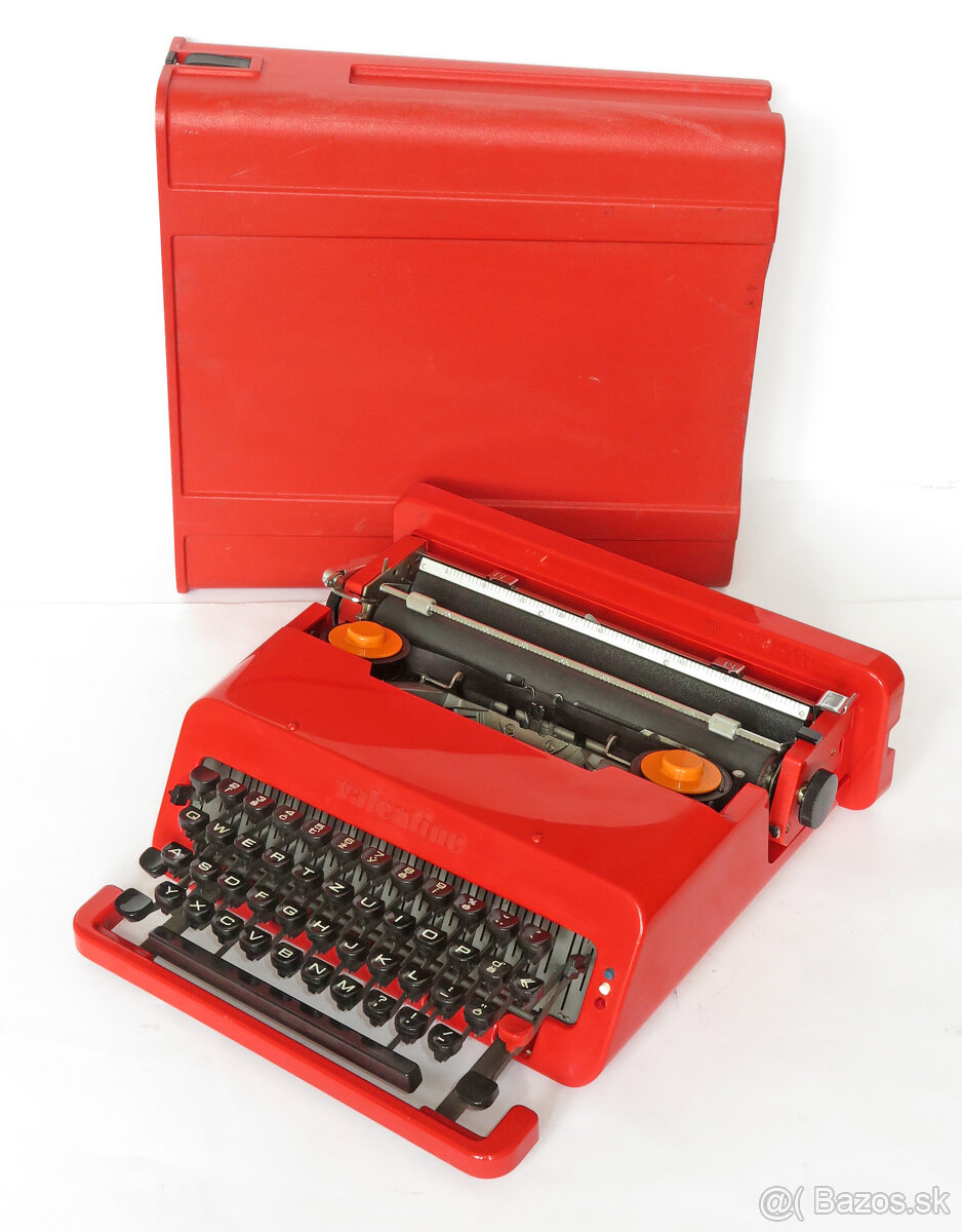 prenosný písací stroj OLIVETTI Valentine 1970te roky retro
