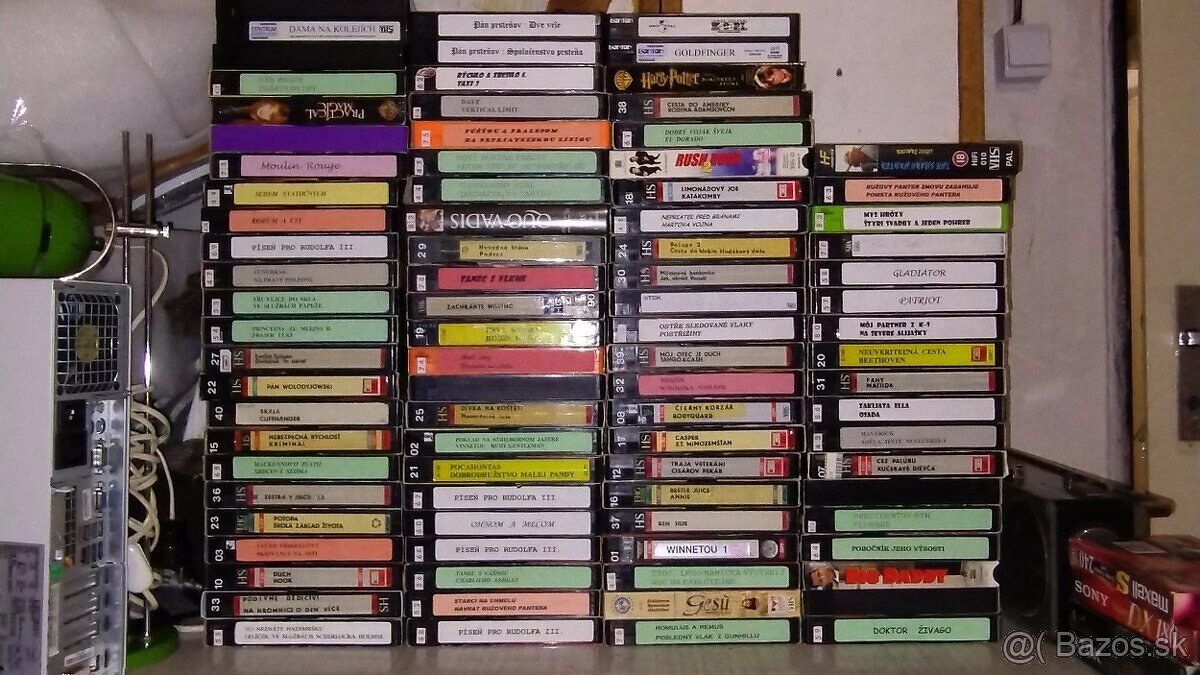 Predám VHS kazety