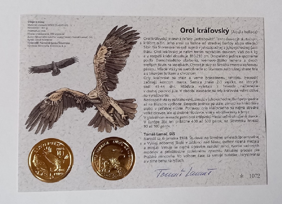 Autorská karta 2025 Orol kráľovský