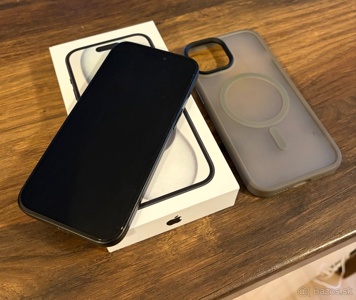 iPhone 15, Black, 128GB, TOP stav