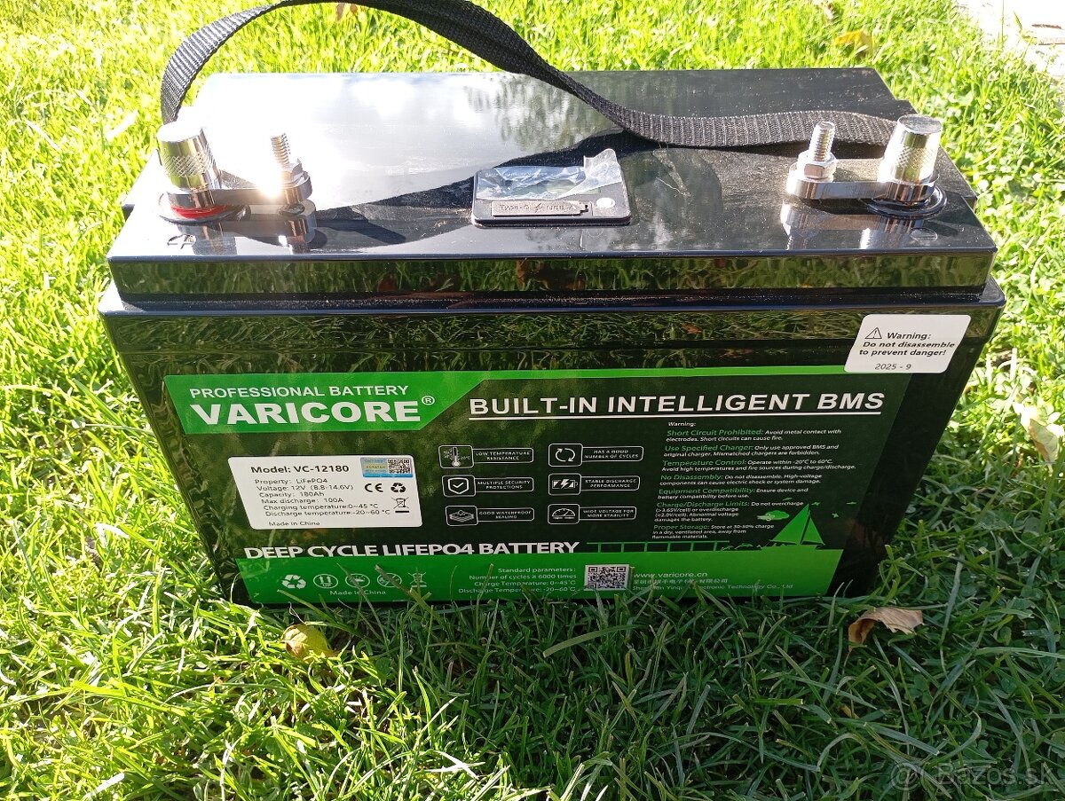 Predám LiFePO4 batériu VARICORE 12V 180Ah