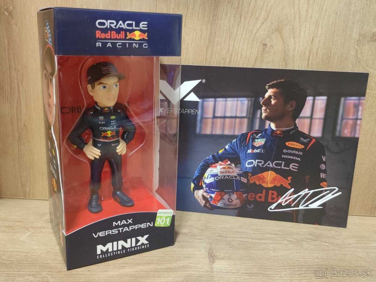 Max Verstappen - figurka MINIX + podpis karta