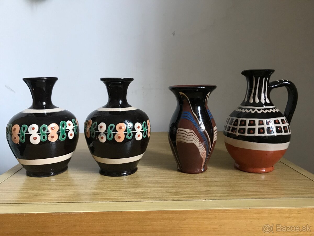Keramické vázy, džbán