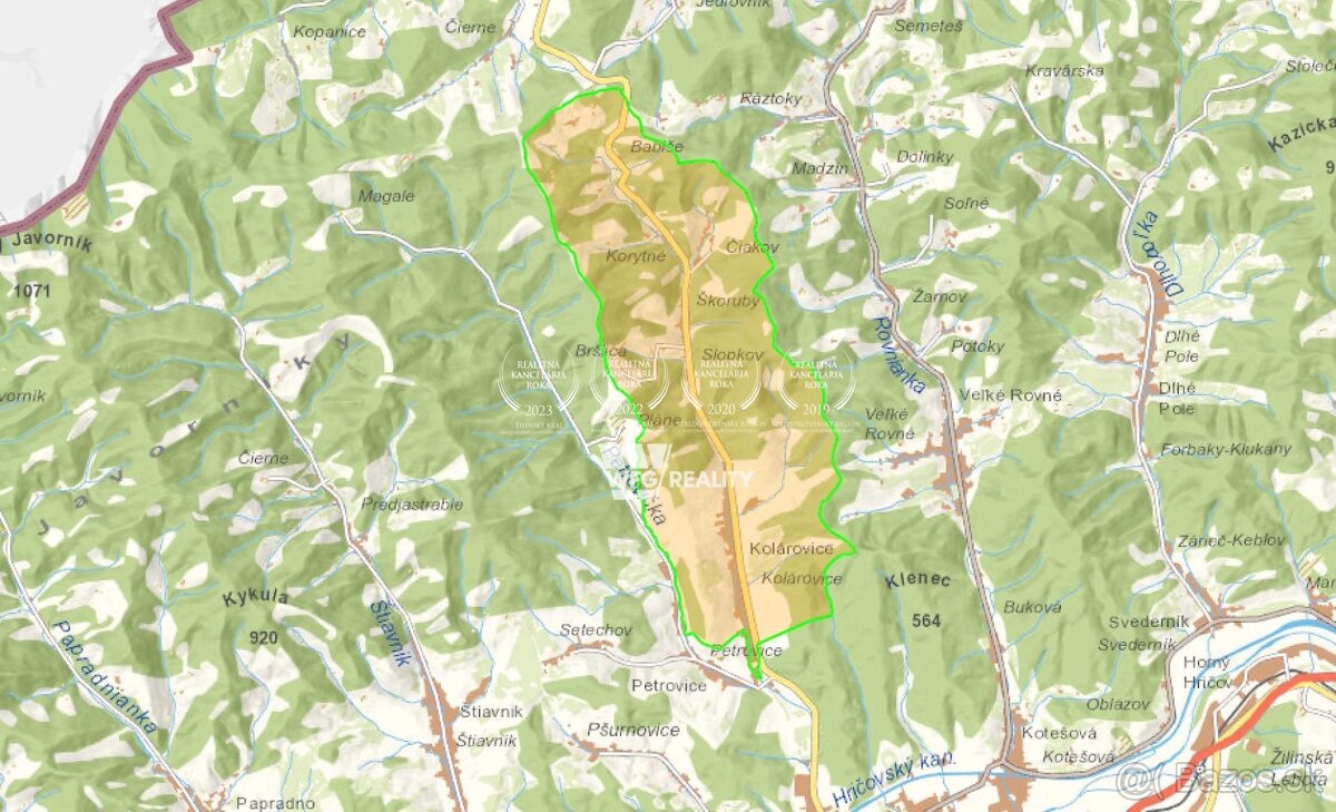 PREDAJ: podiely na pozemkoch v k. ú. Kolárovice