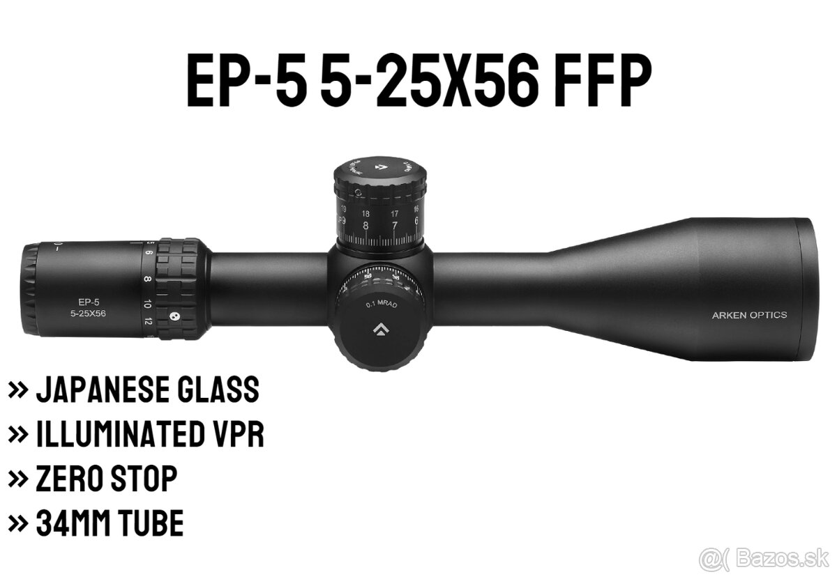 Arken Optics EP5 5-25x56 MRAD