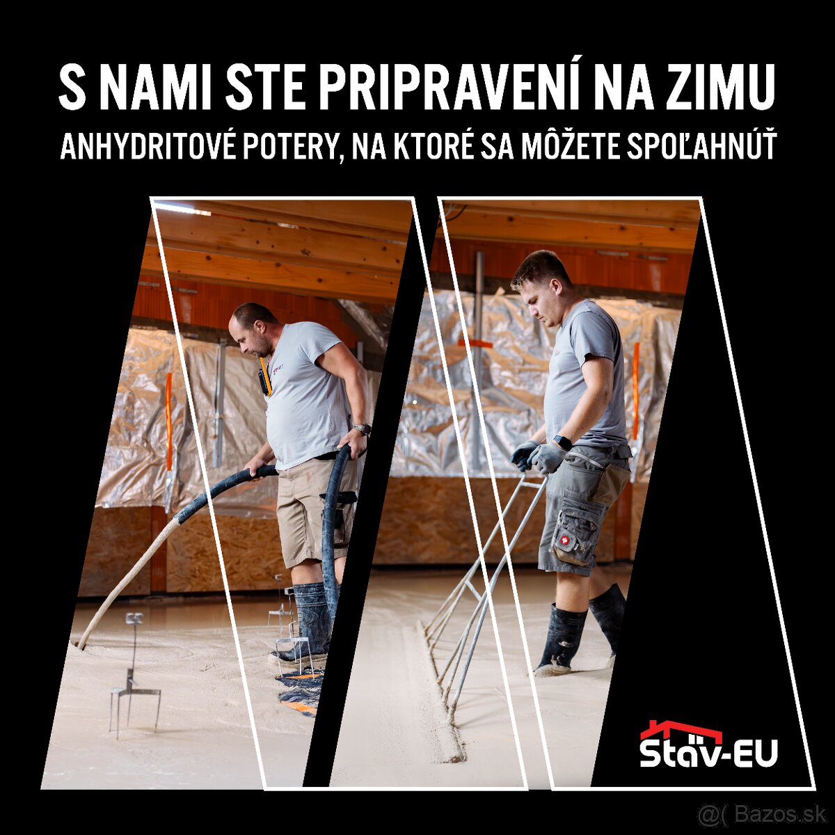Realizujeme anhydritové potery v okrese Vranov nad Toplou