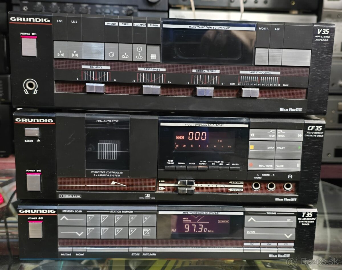 Grundig V35+T35+CF35 midi hifi zostava
