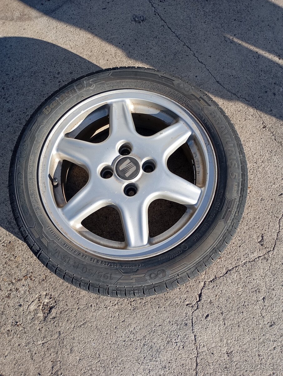 4x100 R15 obute na 195/50 R15 letne