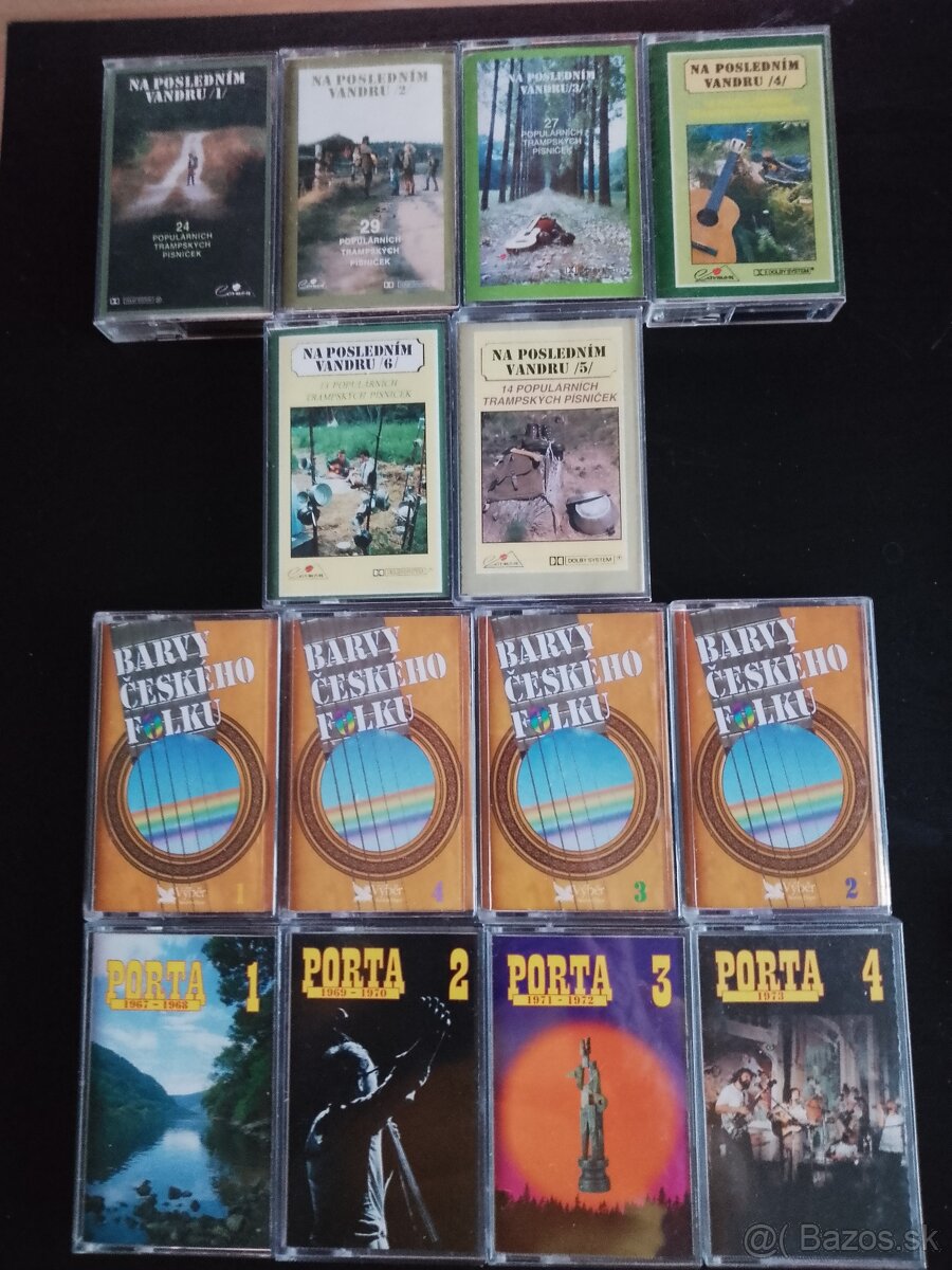 Predám MC kazety-country,trampske,folk
