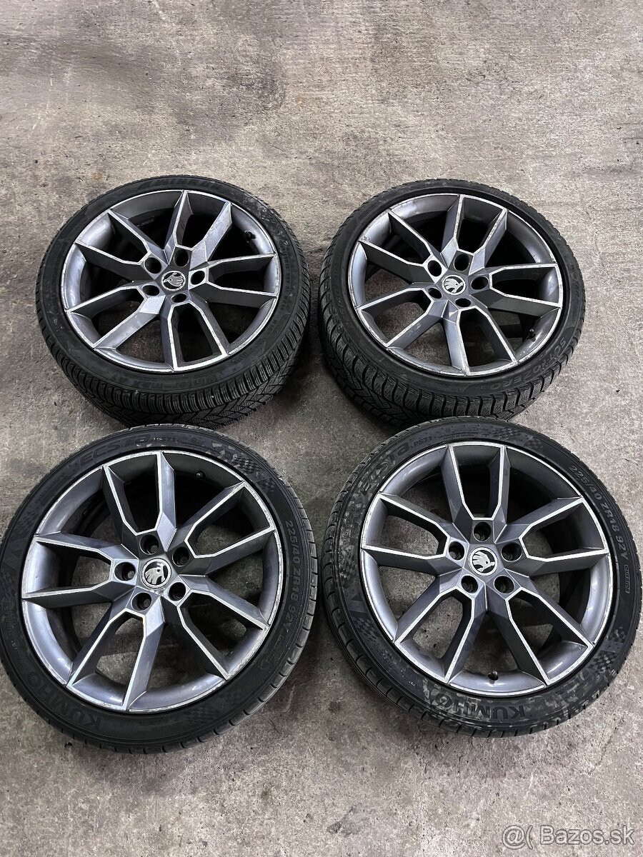 Alu disky originál škoda r18 5x112 Gemini