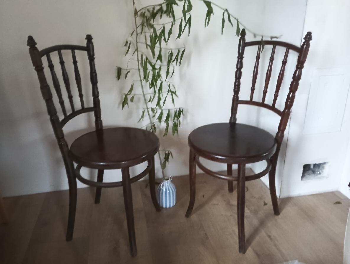 2 kavárenské stoličky thonet