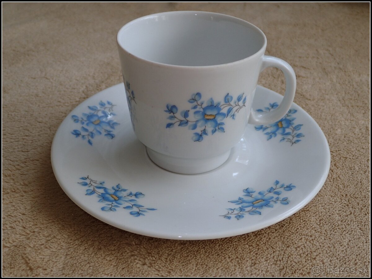 Šálky s nezábudkami 6ks