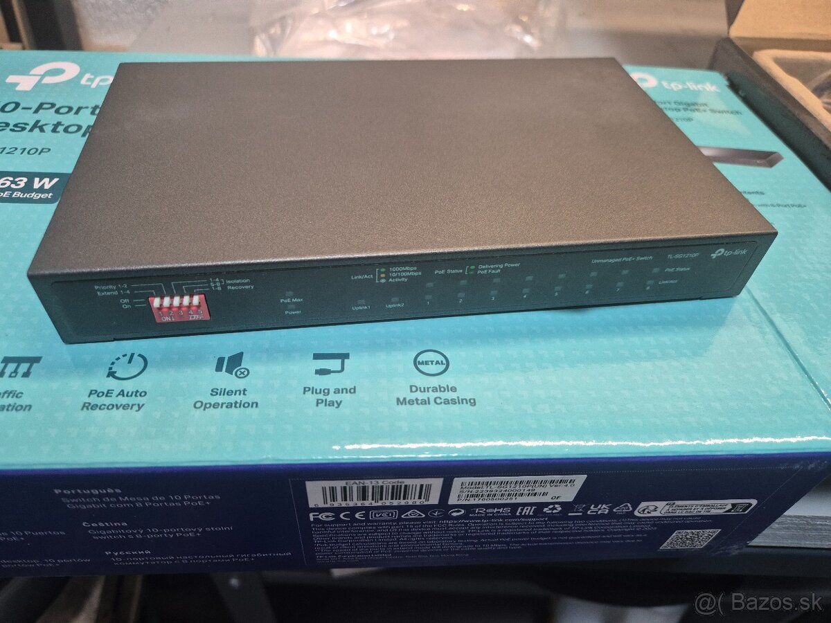 TP-Link 10-Port Gigabit Desktop PoE+ Switch
