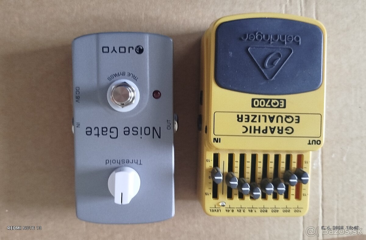 Krabičky . Behringer -ekvalizer
