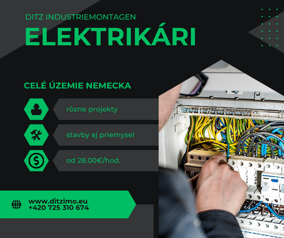 Stabilná práca pre elektrikárov v Nemecku