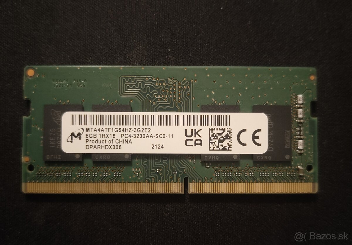 Pamäť RAM DDR4 3200 MHz 8 GB