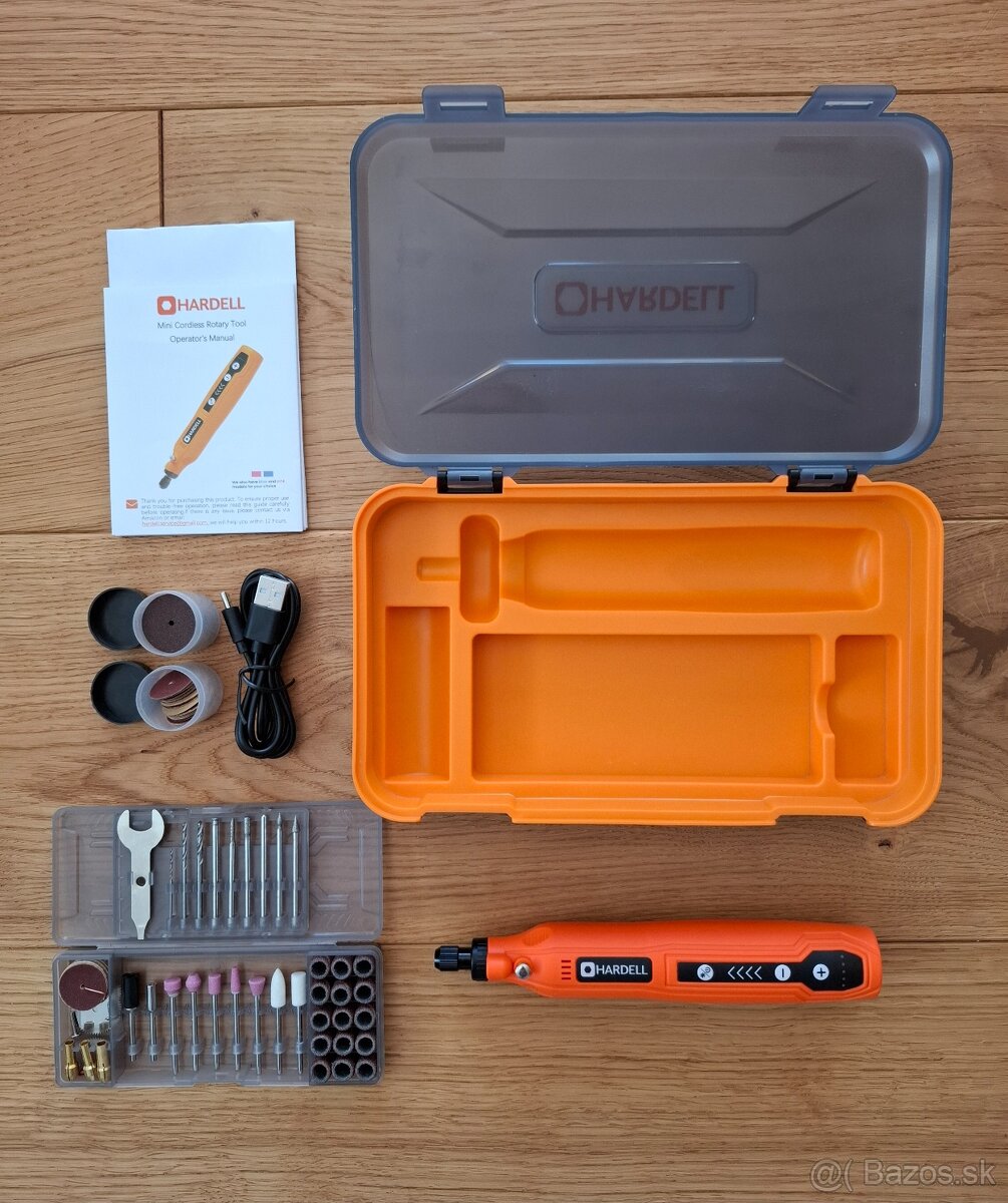 HARDELL Mini bezdrôtové gravírovacie náradie – 3,7 V, 18000