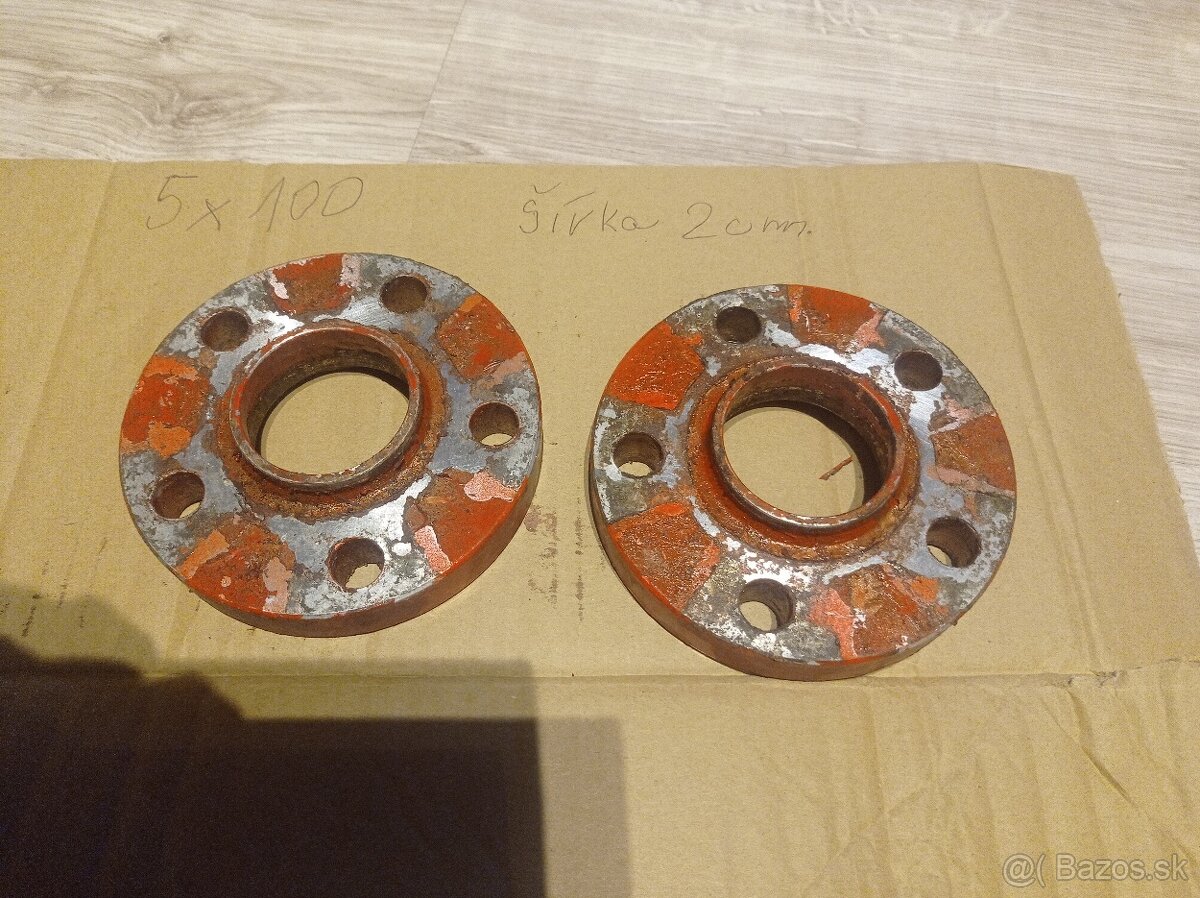 Predám rozširovacie podložky 5x100 3mm