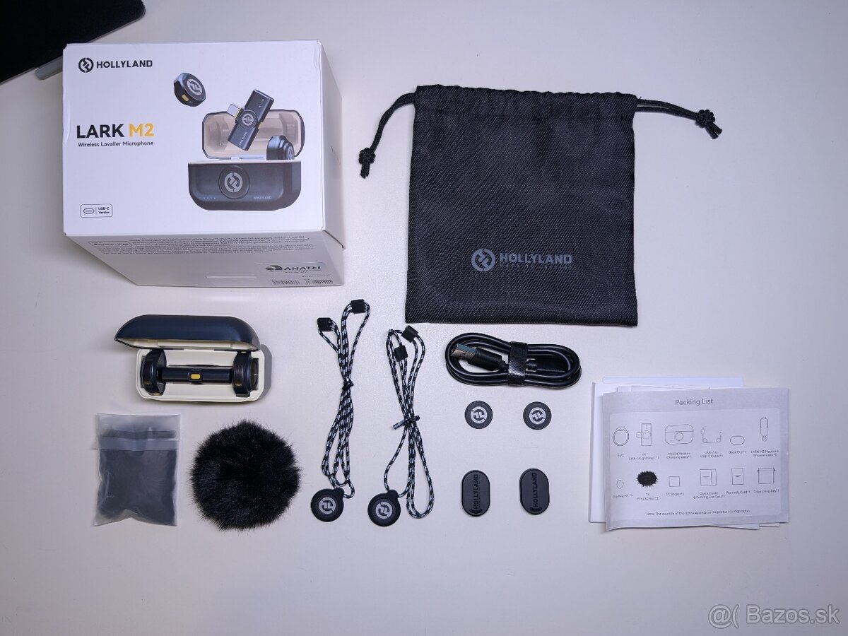 Hollyland Lark M2 USB-C - bezdrôtový mikrofón