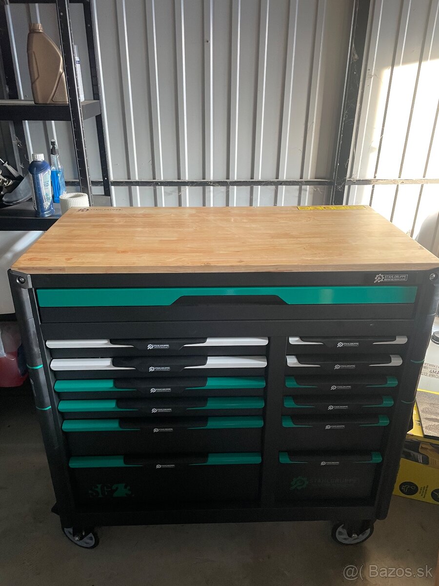Dielenský vozík Stahlgruppe Jumbo + Aku set náradia