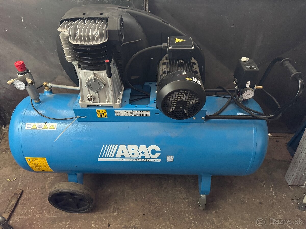Predám nový kompresor Abac 3kw na 200l nádrži.