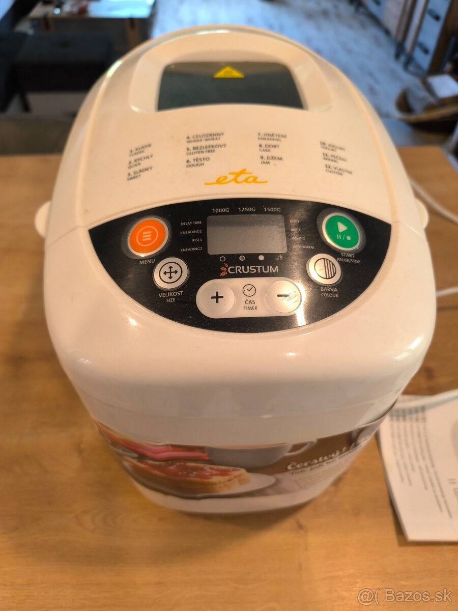 Domáca pekáreň ETA ako nová