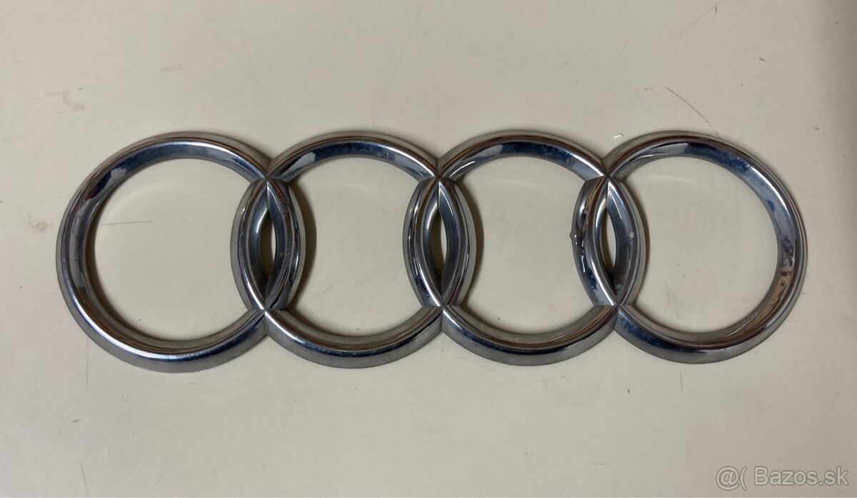 Audi chromový znak chrómové znaky / emblémy / logo