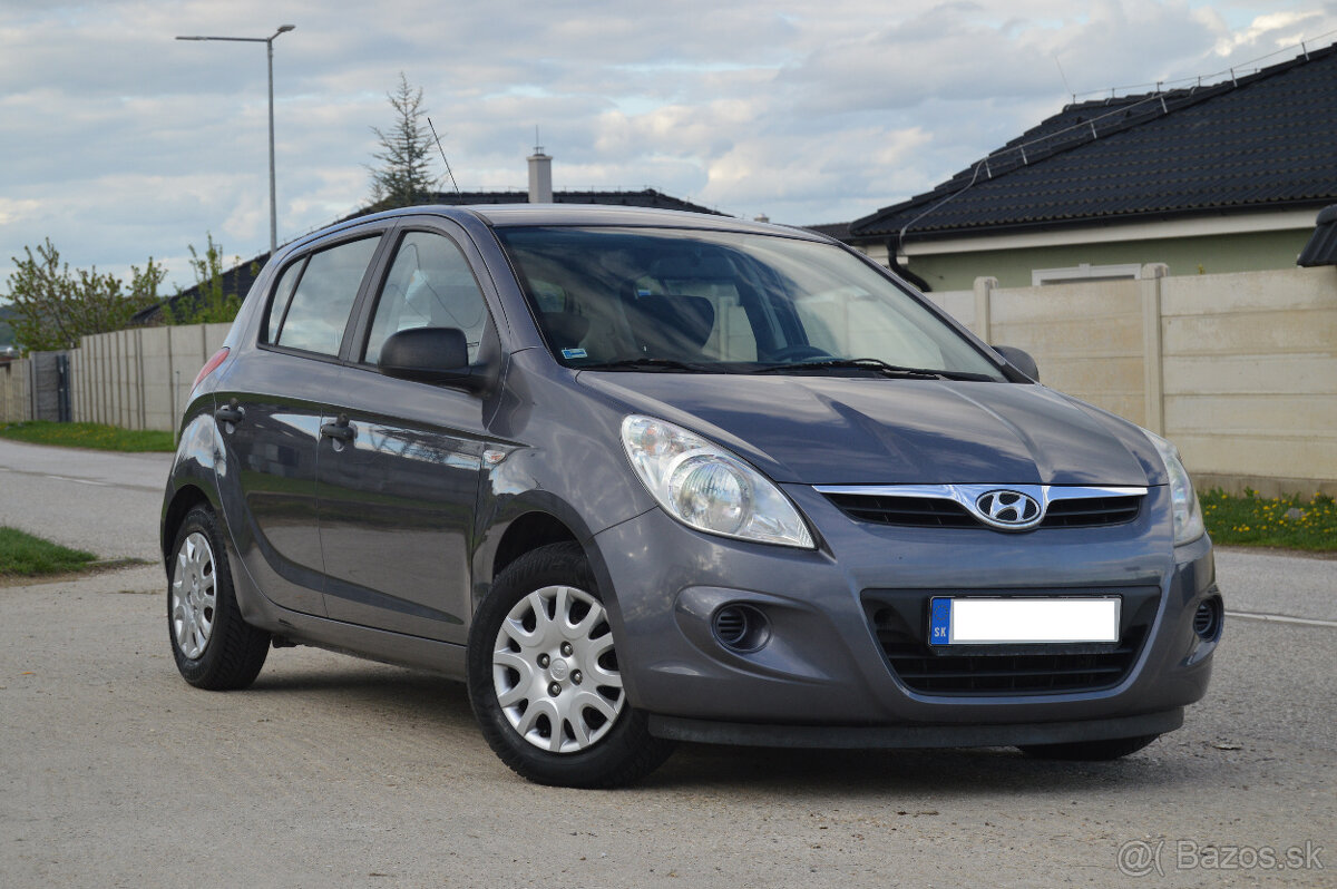Hyundai i20 1.2 16V Benzín+LPG r.v.2012 1.majitelka v SR