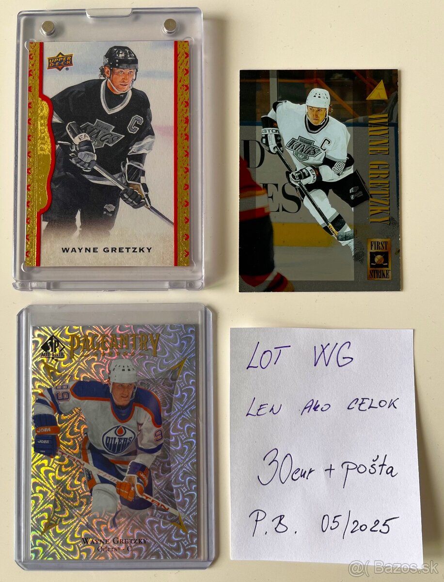 Hokejové kartičky - LOT WAYNE GRETZKY.