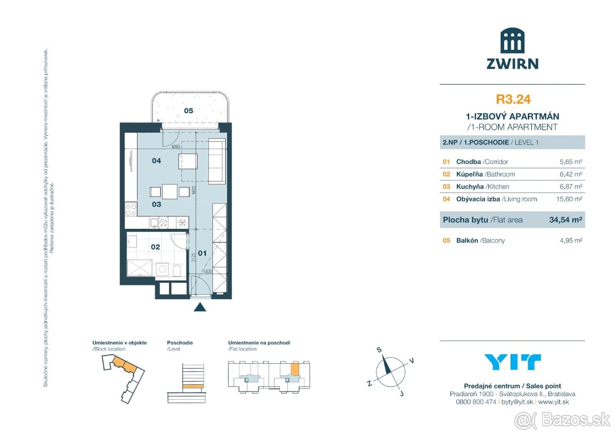 ZWIRN 3 - 1ibz. apartman