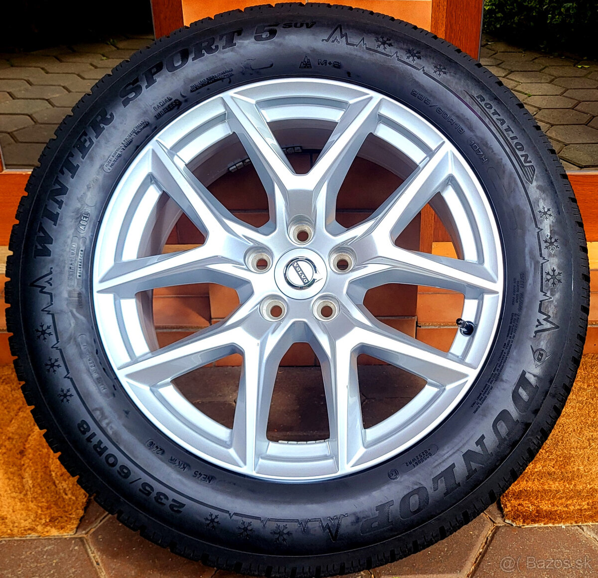 alu R18 5x108, zimné pneu 235/60, orig. Volvo XC90 + XC60