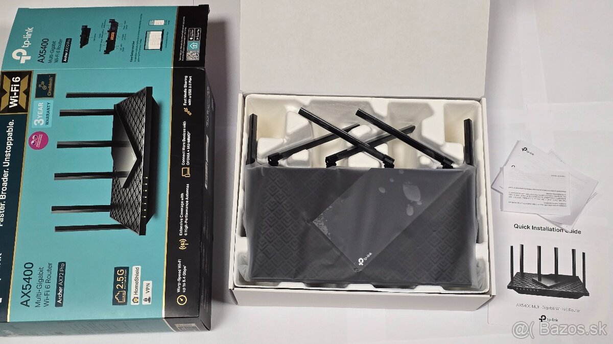 nový Predám modem TP-Link Archer AX72 Pro len vyskúšaný