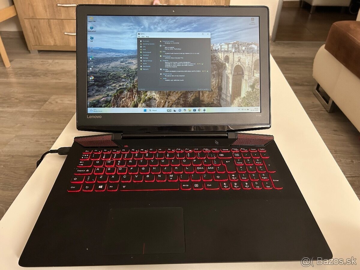Herný Lenovo Y700 s AMD FX,16 gb,256gb M2,R9 m385x 4gb