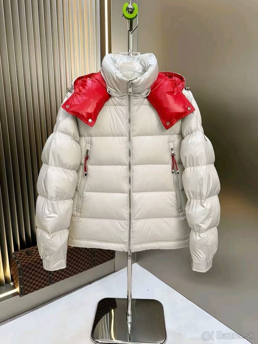 Moncler biela zimna bunda
