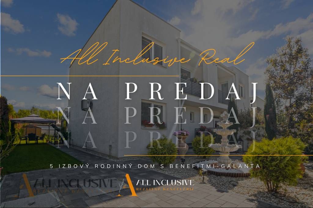 ALL INCLUSIVE I KRÁSNY 5 IZBOVÝ RD S MNOHÝMI BENEFITMI GALAN