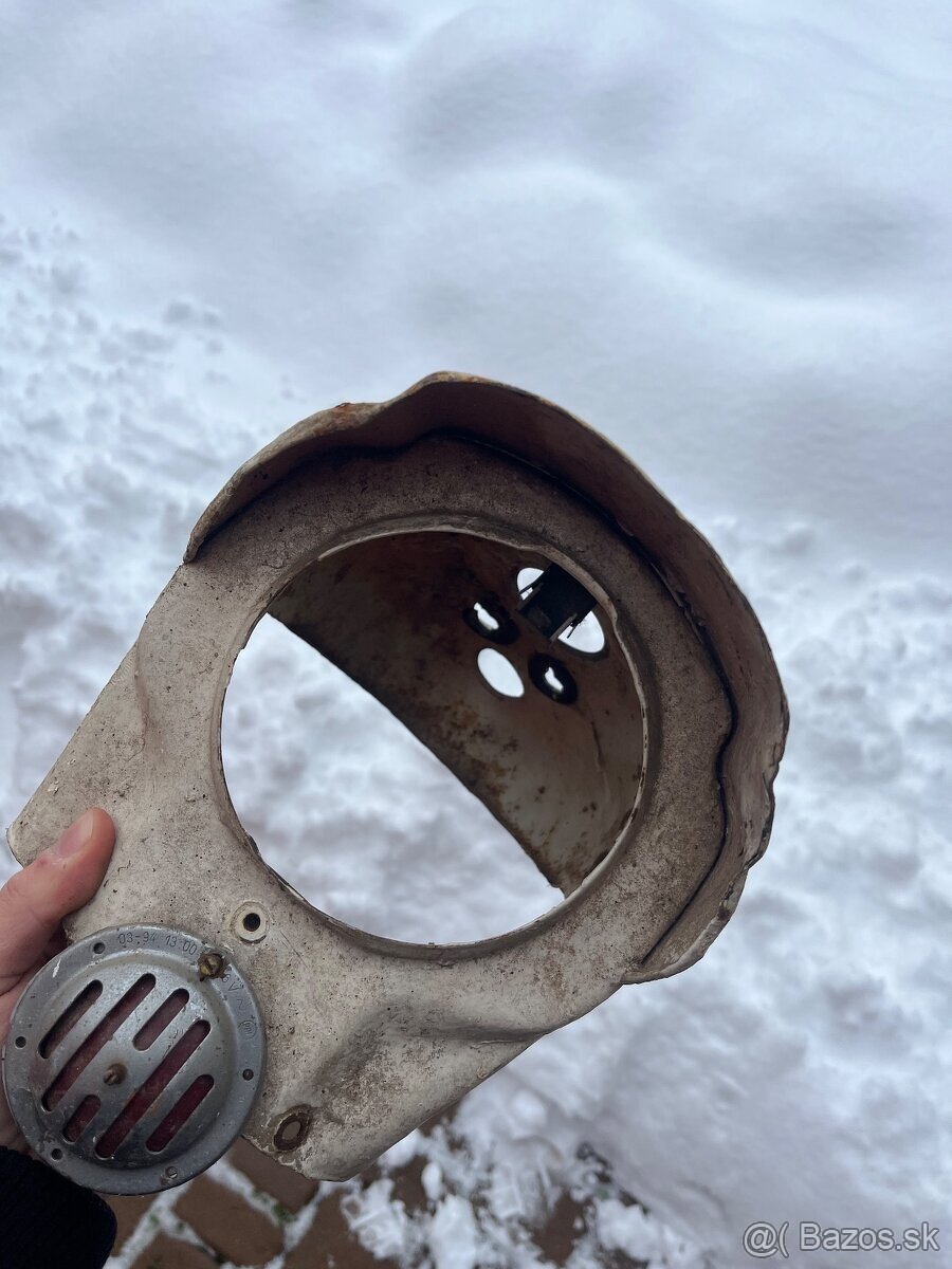 Maska + klaksón + plech Jawa pionier