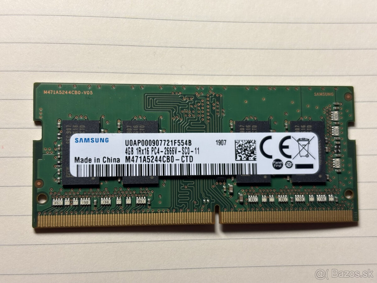 Samsung 4GB 1Rx16 PC4-21300-SC0-11