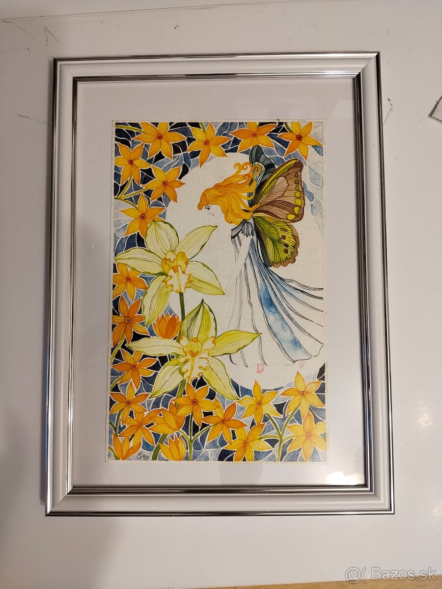 Motýlí víla a orchidej