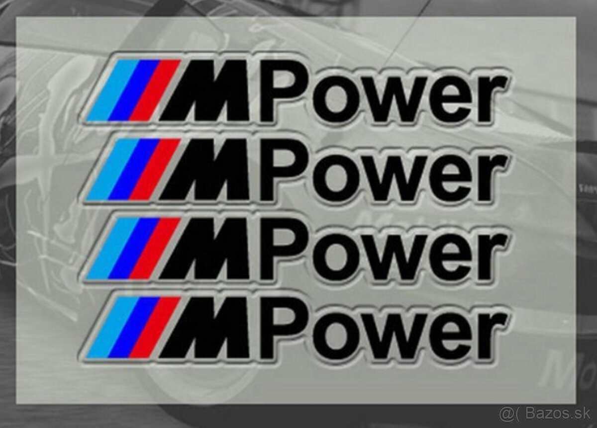 sada nálepiek BMW M Power na kľučky