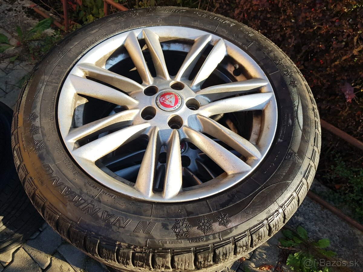 na predaj 17 palcové kolesá 5x108, obuté zimné 235/55 R 17