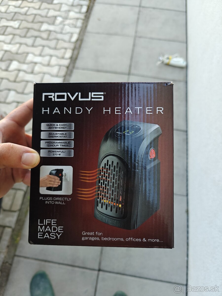 Teplovzdušný ventilátor Verk 370w