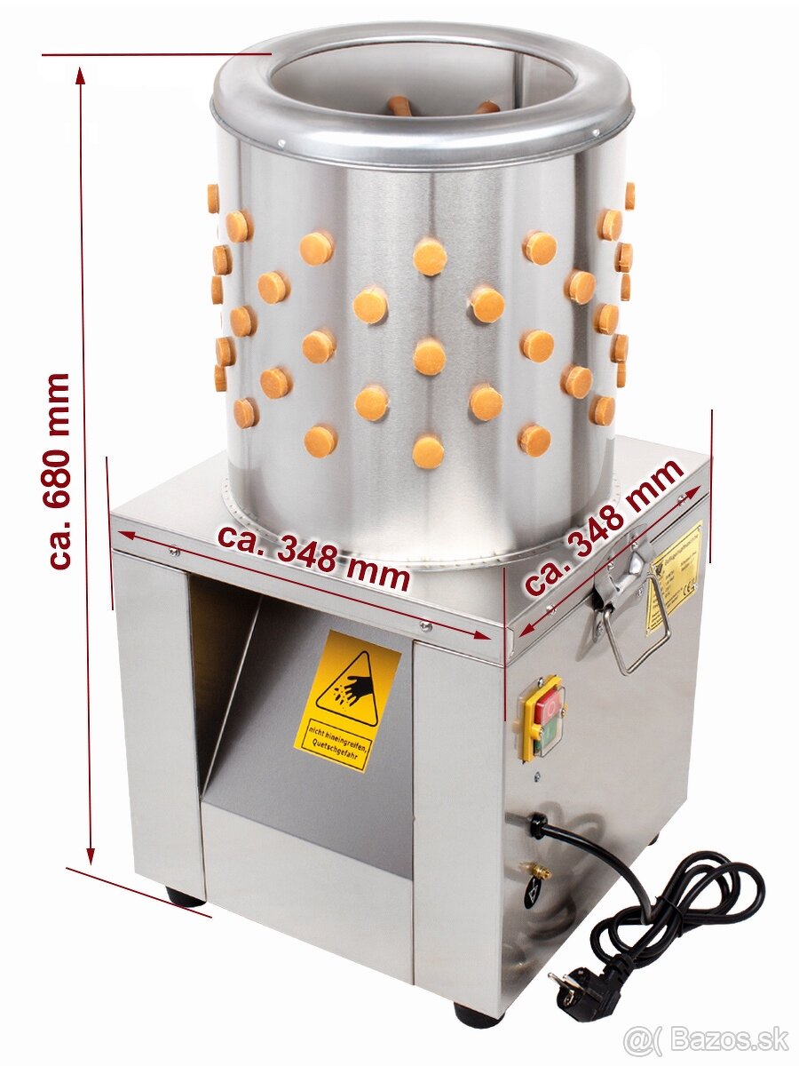 Bubnová šklbačka BRM750 -prepelice,holúbky,kurčatá - do 2kg
