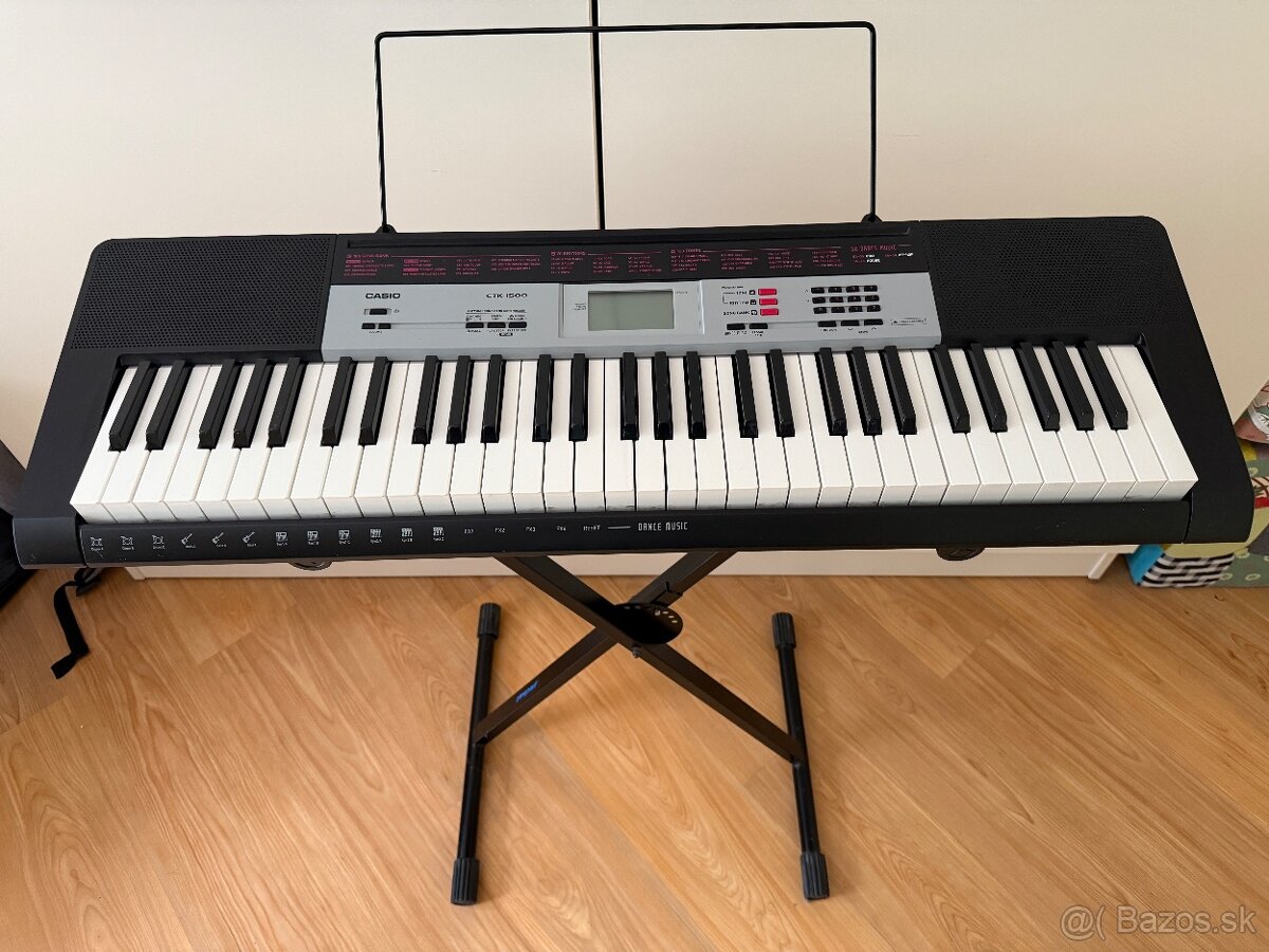 Casio CTK 1500 klavesy so stojanom jackal