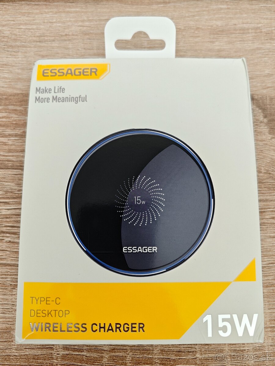 Bezdrôtová nabíjačka Essager 15W