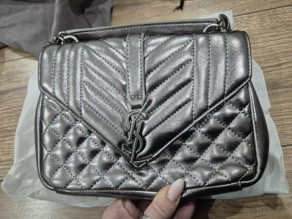 Nová luxusna kabelka Yves Saint Laurent silver
